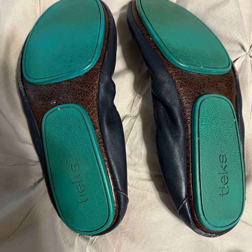 Tieks Women's Navy Ballet Flats - Picture 6 of 7